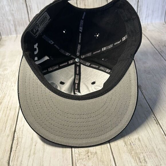 Outer Banks Black White Embroidered SnapBack Cap Hat KBethos Adjustable - Picture 6 of 7